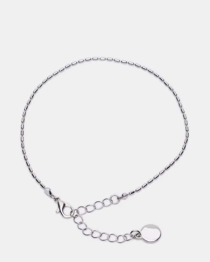 Herringbone Chain Anklet Set Silver Herringbone Chain Anklet Set Silver