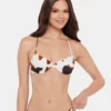 Hideout Bikini Top Cow Print Hideout Bikini Top Cow Print