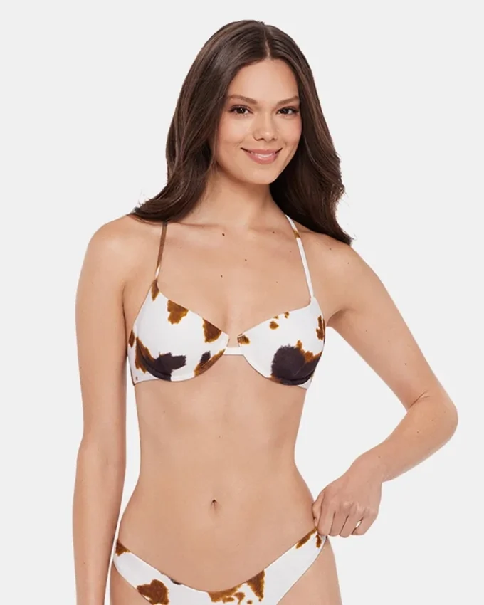Hideout Bikini Top Cow Print Hideout Bikini Top Cow Print