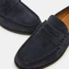 Huckle Navy Suede Huckle Navy Suede