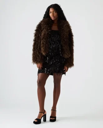 Inaya Coat Dark Espresso