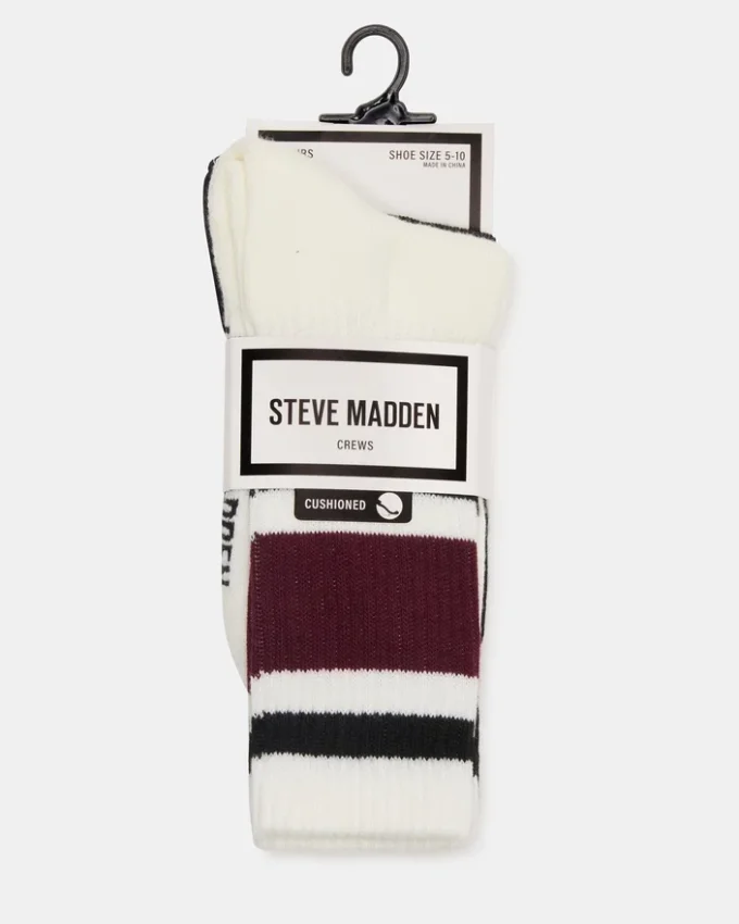 Ivy 2 Pack Stripe Athleisure Socks Cherry Ivy 2 Pack Stripe Athleisure Socks Cherry