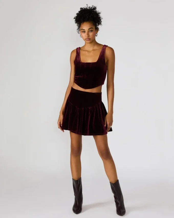 Jayla Skirt Wine Jayla Skirt Wine