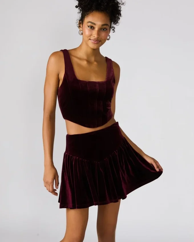 Jayla Skirt Wine Jayla Skirt Wine