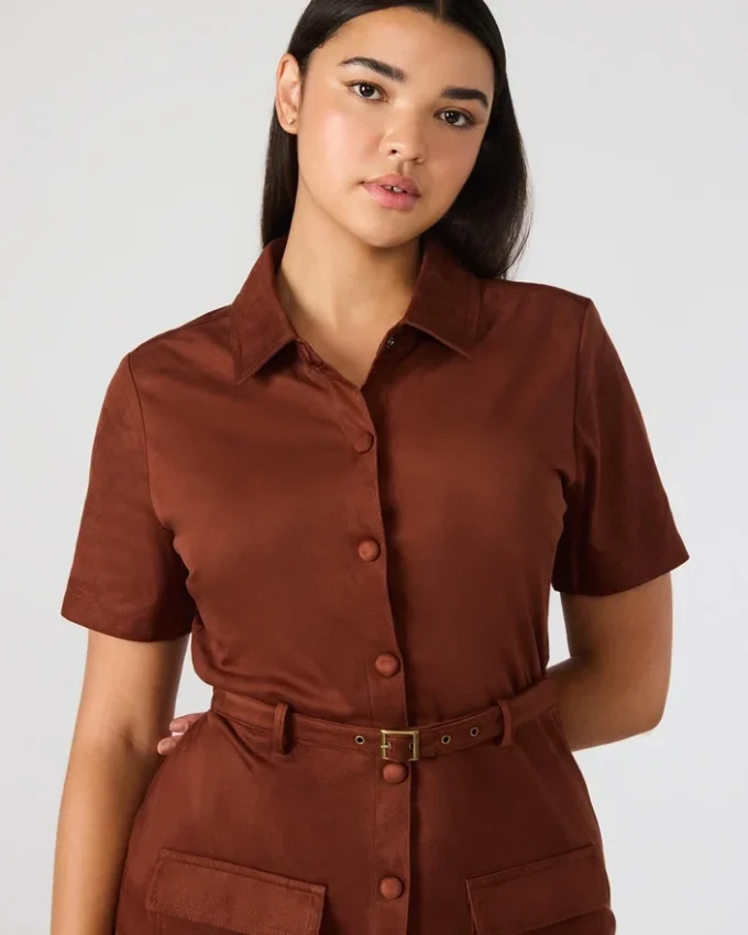 Joliana Dress Dark Fig Joliana Dress Dark Fig