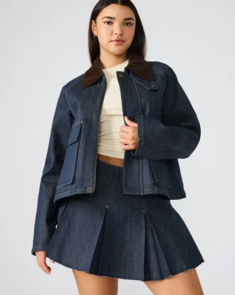 Justina Barn Jacket Deep Indigo Justina Barn Jacket Deep Indigo
