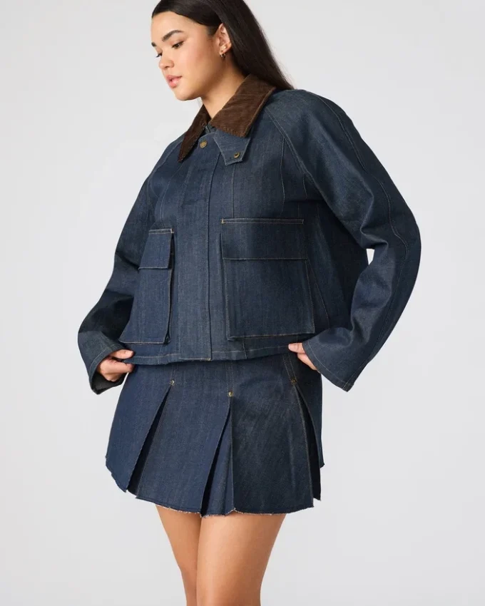Justina Barn Jacket Deep Indigo Justina Barn Jacket Deep Indigo