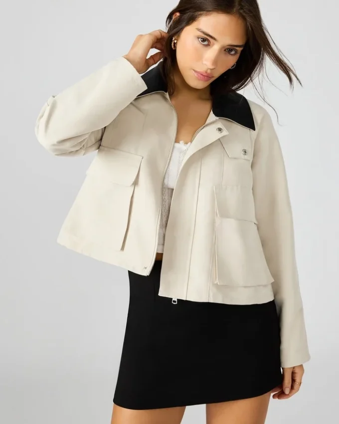 Justina Barn Jacket Oatmeal Justina Barn Jacket Oatmeal