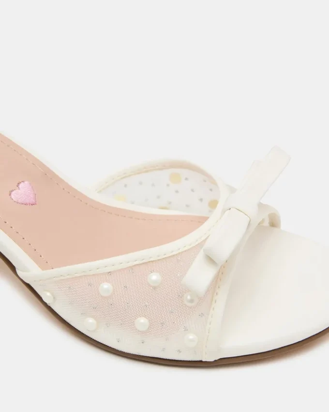 Kids Adia White Mesh