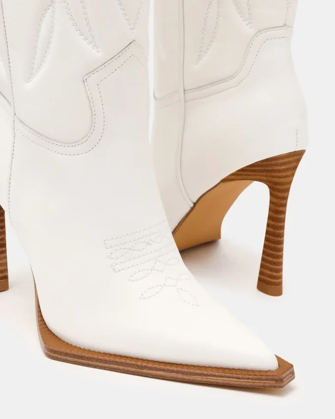 Kinzee White Leather