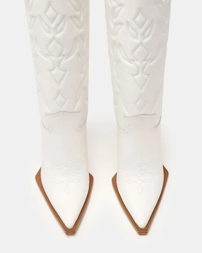 Kinzee White Leather