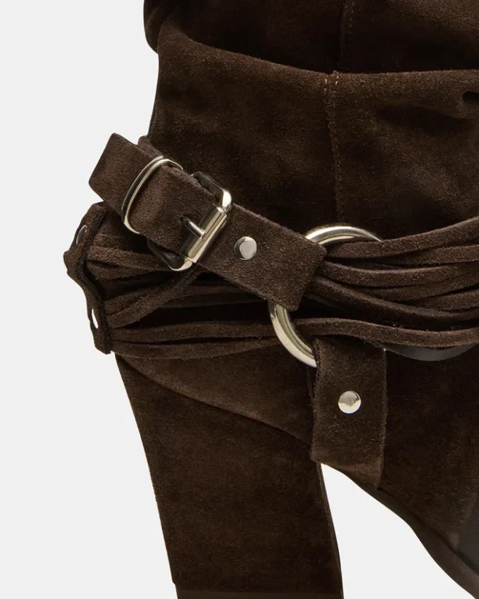 Lauper Dark Taupe Suede