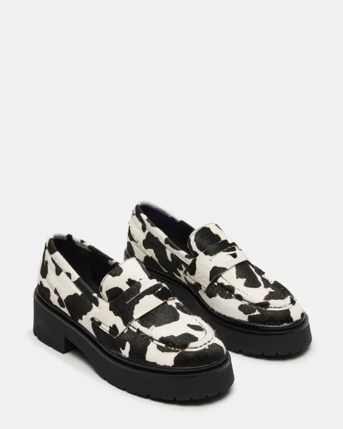 Layken Black Cow Print