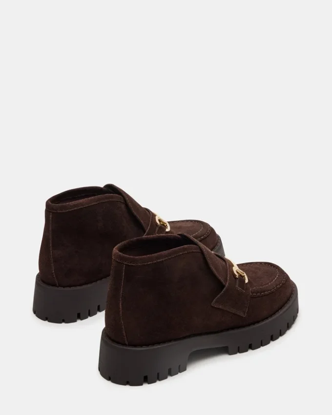 Leon Chocolate Brown Suede