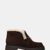 Leon Faux Fur Chocolate Brown Suede Leon Faux Fur Chocolate Brown Suede