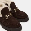 Leon Faux Fur Chocolate Brown Suede Leon Faux Fur Chocolate Brown Suede