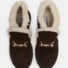Leon Faux Fur Chocolate Brown Suede Leon Faux Fur Chocolate Brown Suede