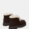 Leon Faux Fur Chocolate Brown Suede Leon Faux Fur Chocolate Brown Suede
