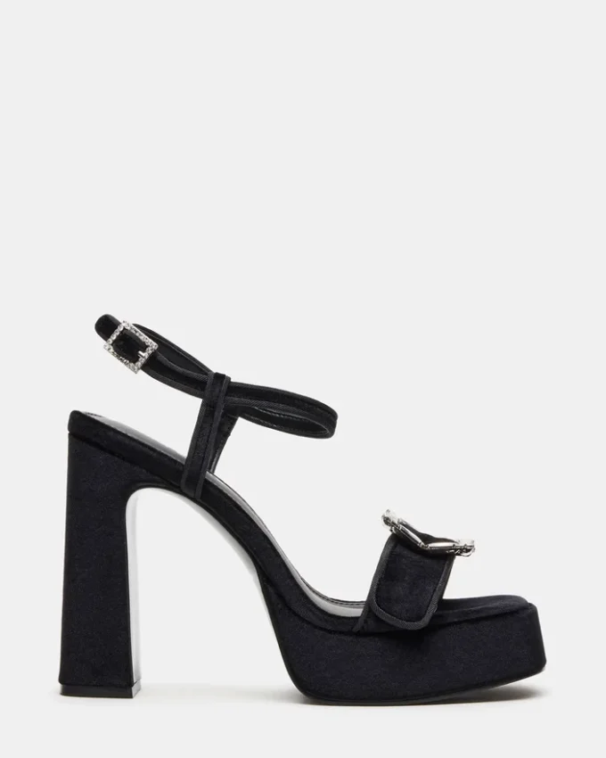 Liandra Buckle Black Velvet