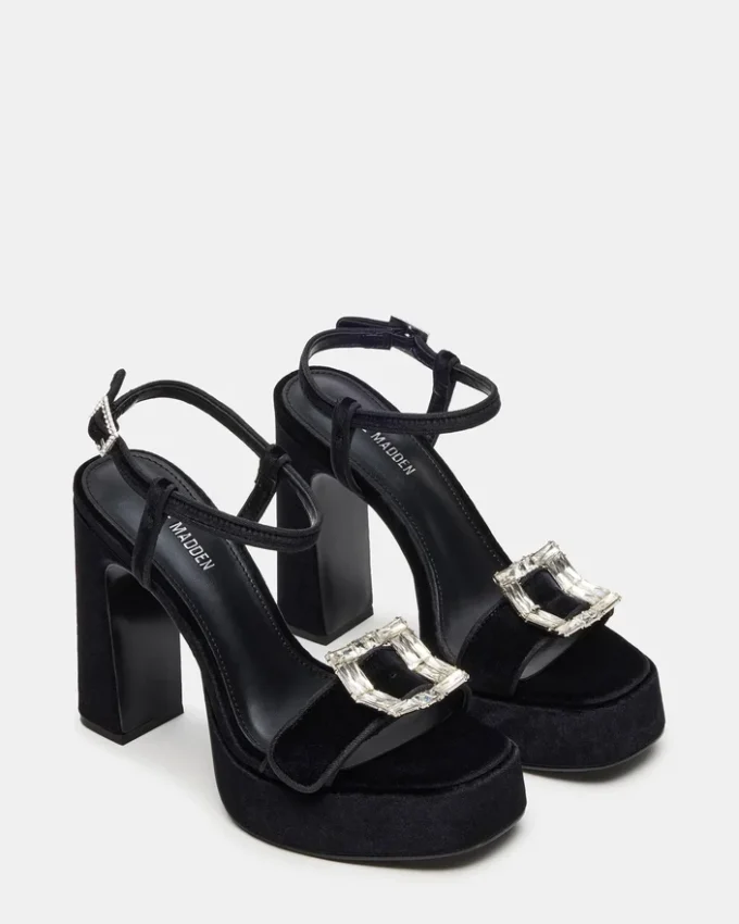 Liandra Buckle Black Velvet