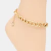 Link Chain Anklet Gold Link Chain Anklet Gold