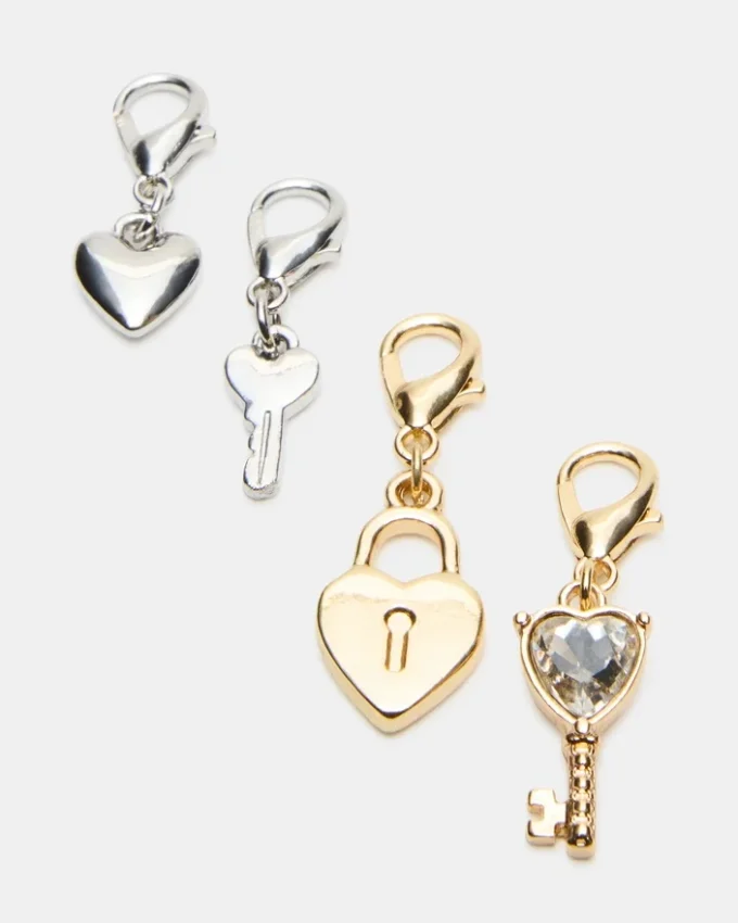 Lock Charm Anklet Set Lock Charm Anklet Set