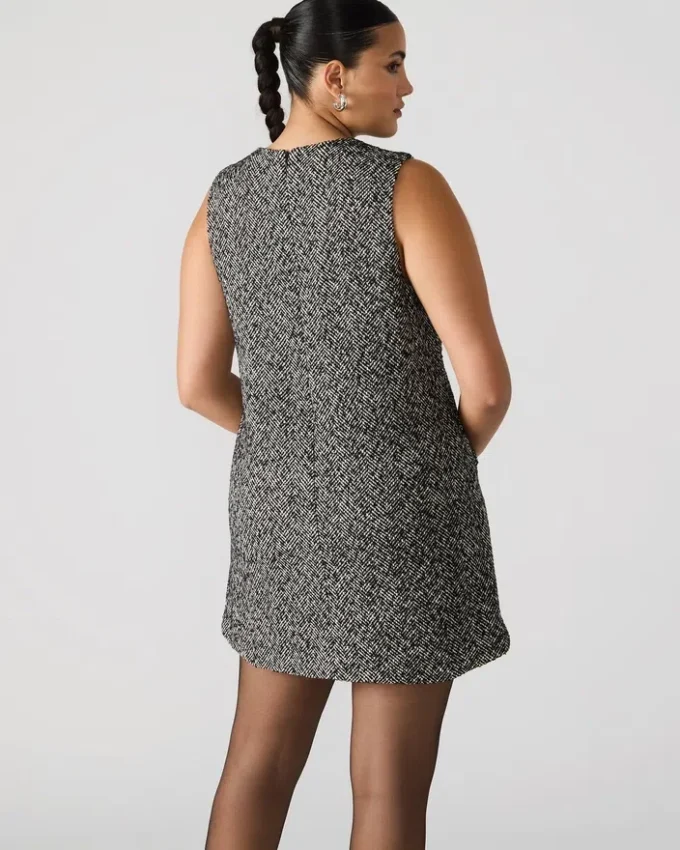 Louie Dress Black/White Louie Dress Black/White