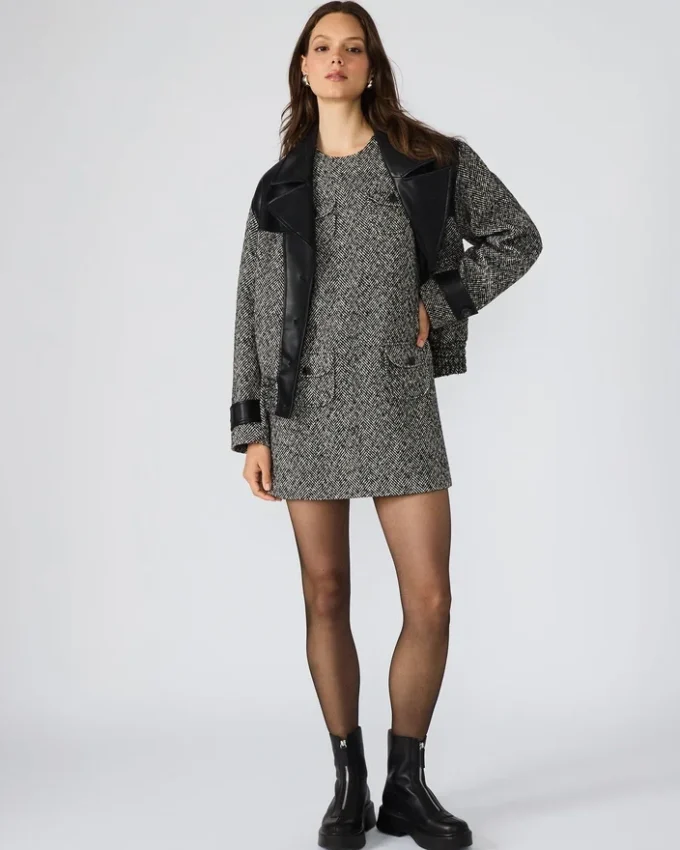 Louie Dress Black/White Louie Dress Black/White