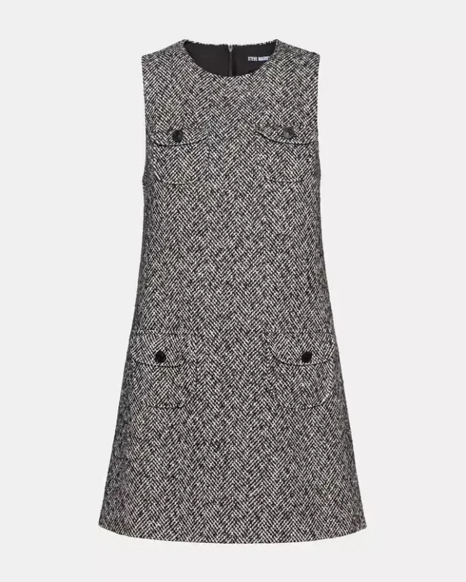 Louie Dress Black/White Louie Dress Black/White