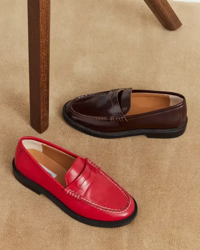 Madison Burgundy Box Leather Madison Burgundy Box Leather