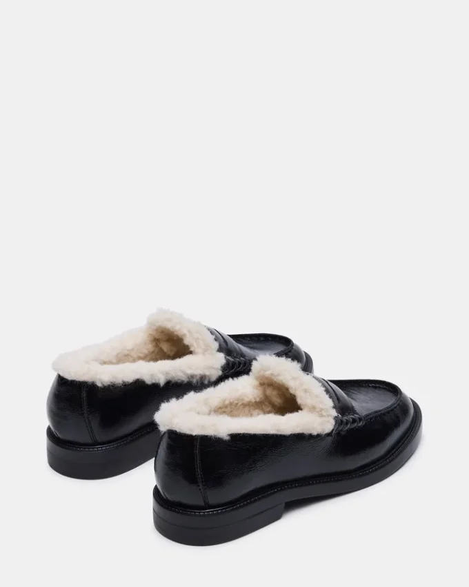 Madison Faux Fur Black Leather Madison Faux Fur Black Leather