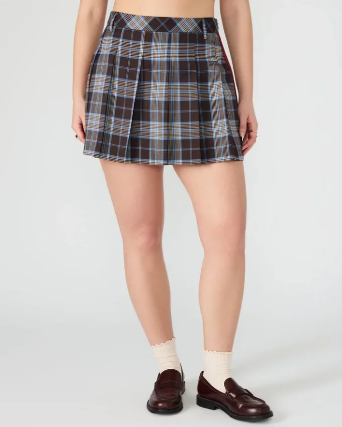 Margo Skirt Brown Plaid Margo Skirt Brown Plaid