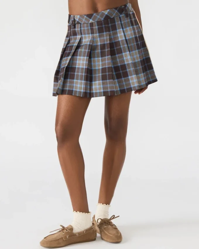 Margo Skirt Brown Plaid Margo Skirt Brown Plaid