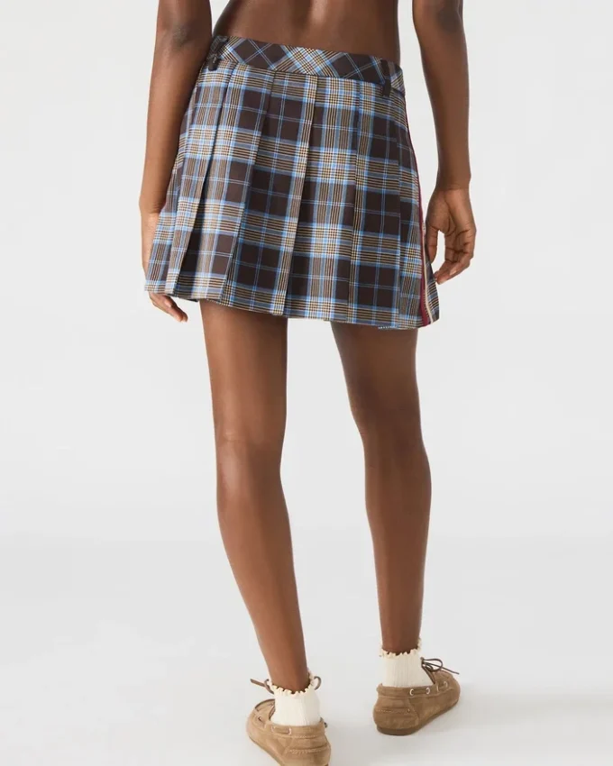 Margo Skirt Brown Plaid Margo Skirt Brown Plaid