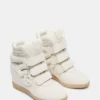 Mavis White Suede
