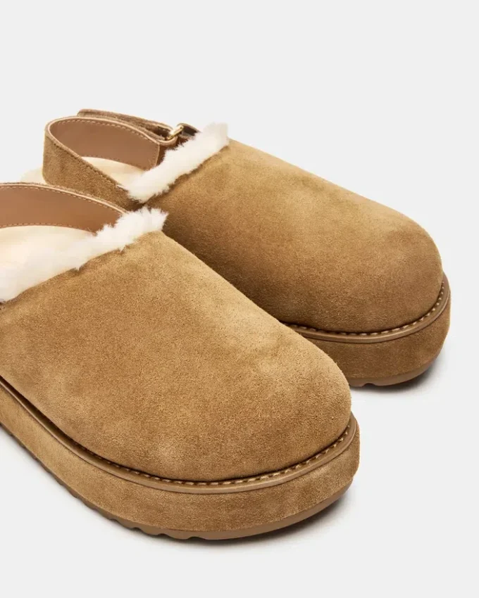 Mellow Faux Fur Cognac Suede Mellow Faux Fur Cognac Suede