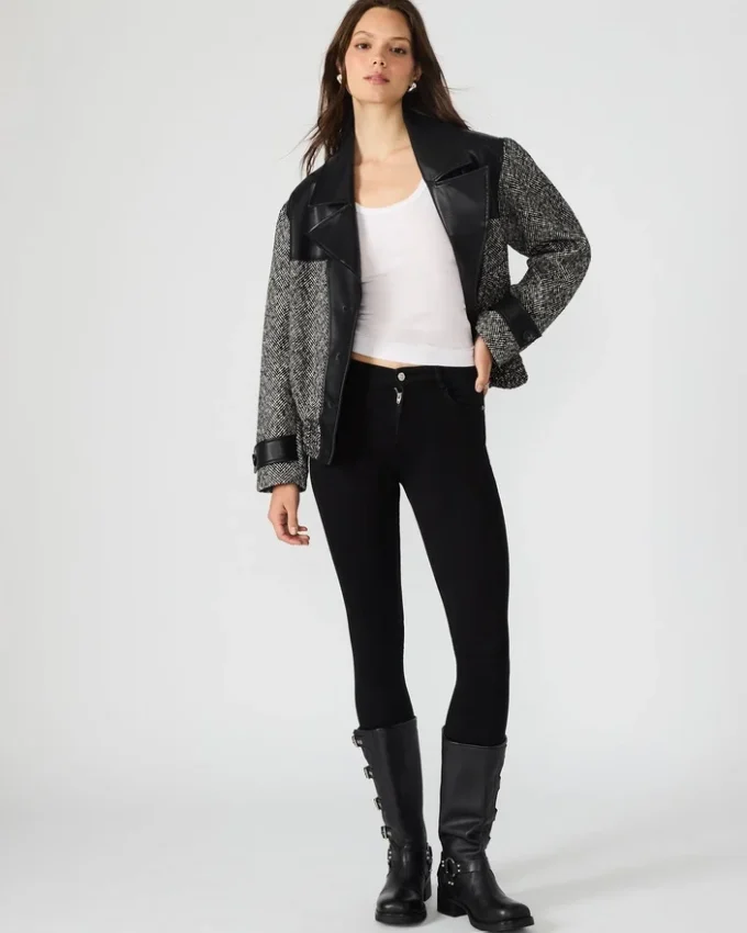 Mercedes Coat Black Multi Mercedes Coat Black Multi