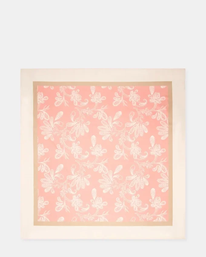 Paisley Satin Scarf Terracotta Paisley Satin Scarf Terracotta