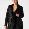 Payton Sequin Blazer Black Payton Sequin Blazer Black