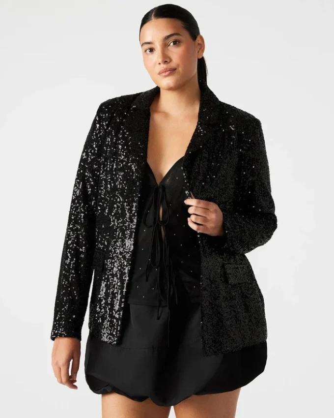 Payton Sequin Blazer Black Payton Sequin Blazer Black