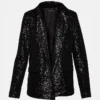 Payton Sequin Blazer Black Payton Sequin Blazer Black