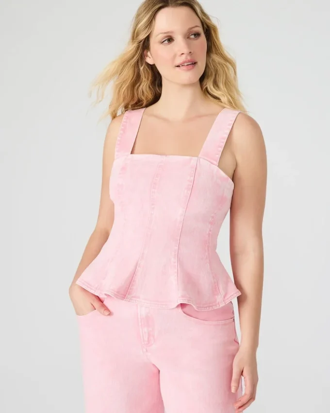 Penelopi Denim Top Pink Penelopi Denim Top Pink