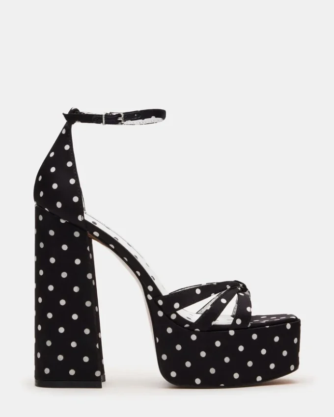 Retro White/Black Polka Dot