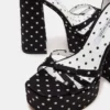 Retro White/Black Polka Dot
