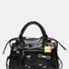 Riggs Bag Embellished Black Distressed Riggs Bag Embellished Black Distressed