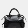 Riggs Bag Embellished Black Distressed Riggs Bag Embellished Black Distressed