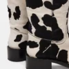 Riggs Black Cow Print Wide Calf
