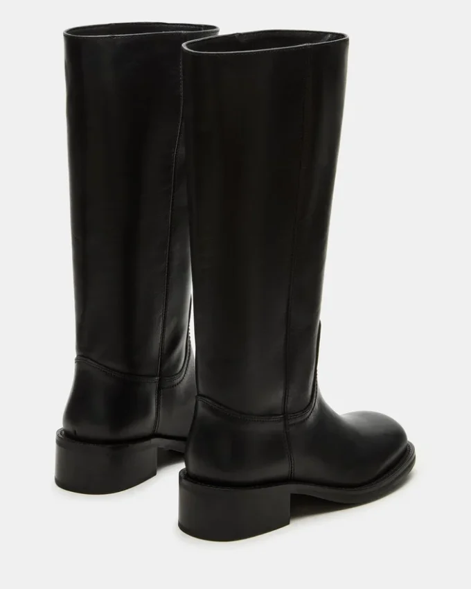 Riggs Black Leather Wide Calf Riggs Black Leather Wide Calf