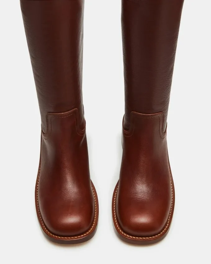 Riggs Rust Leather Wide Calf Riggs Rust Leather Wide Calf