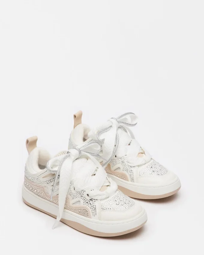 Roaring White Rhinestones